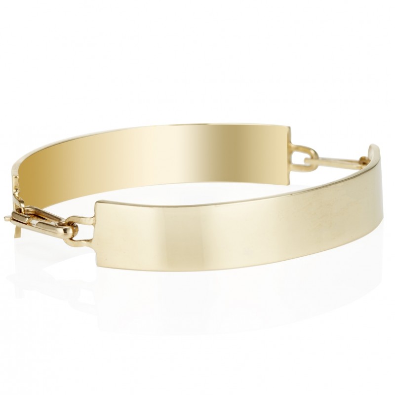 Double ID Chain Bangle - Bracelets - Fine Jewelry - Garland Collection