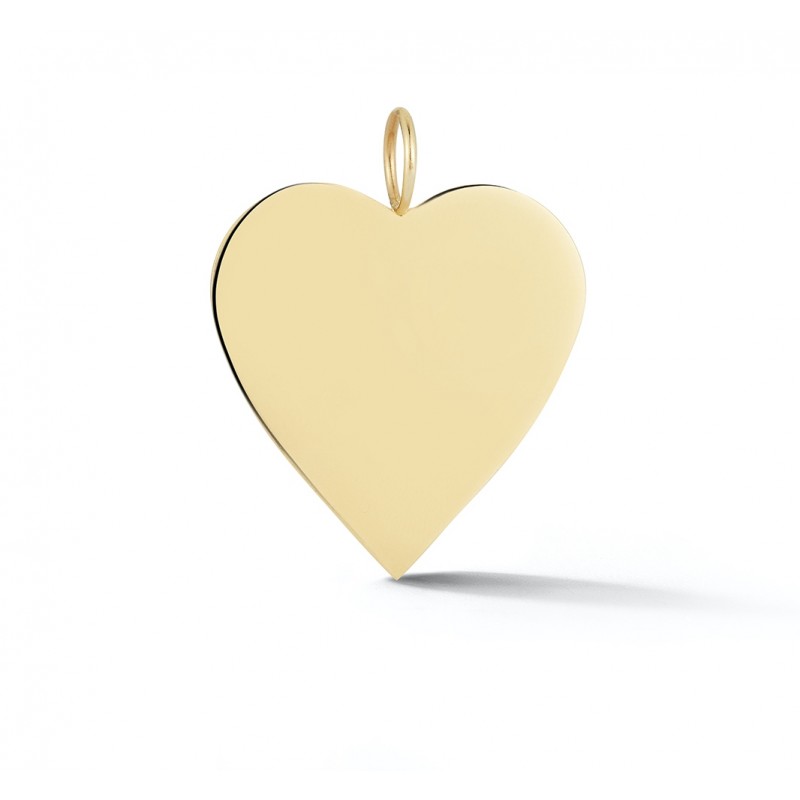 Large Gold Heart Charm